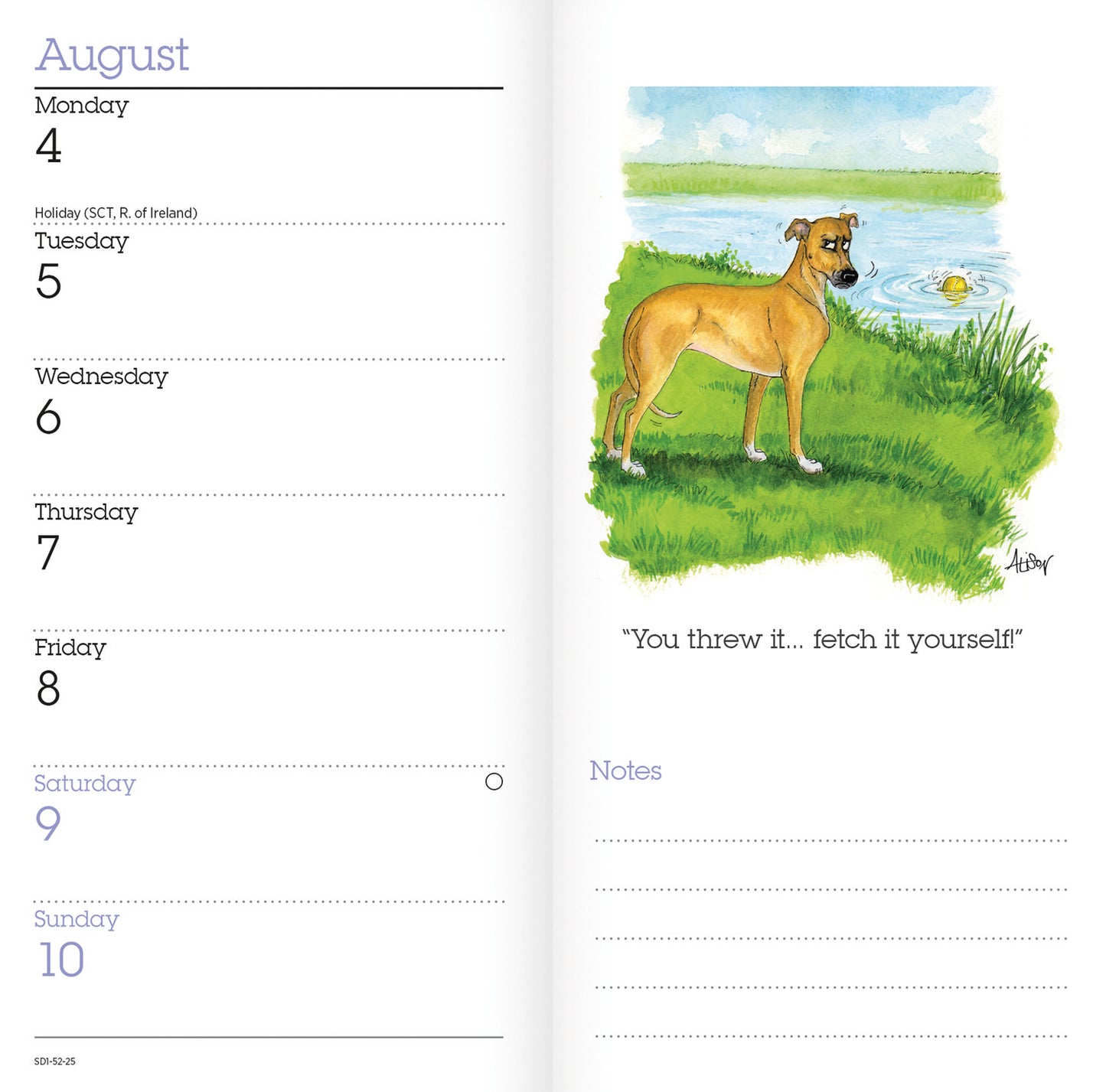 Alisons Animals Slim Diary 2025