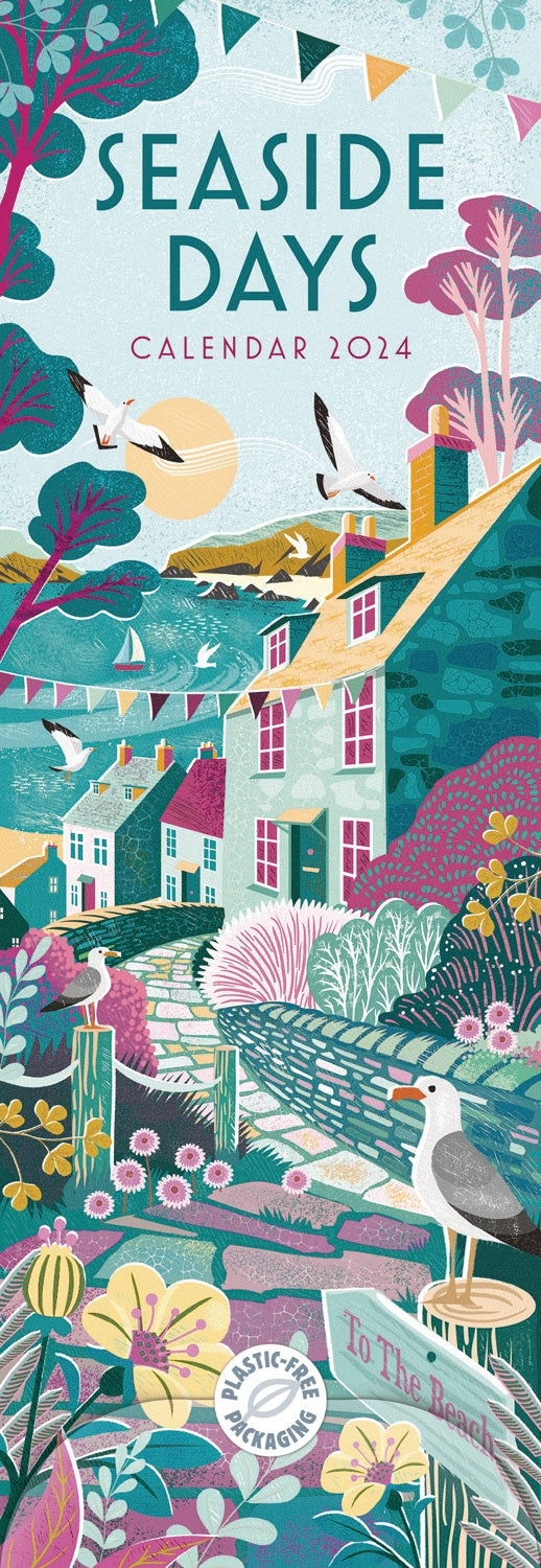 Seaside Days (PFP) Slim Calendar 2025 Calendar and Diary