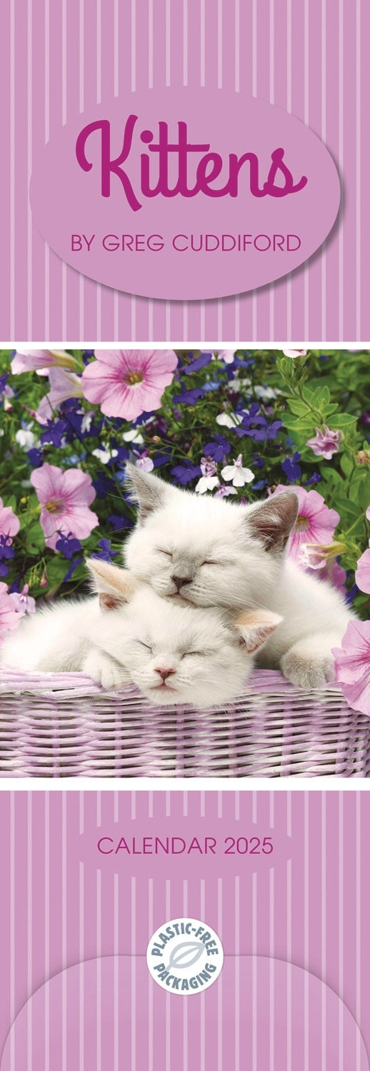 Kittens By Greg Cuddiford  (PFP) Slim Calendar 2025