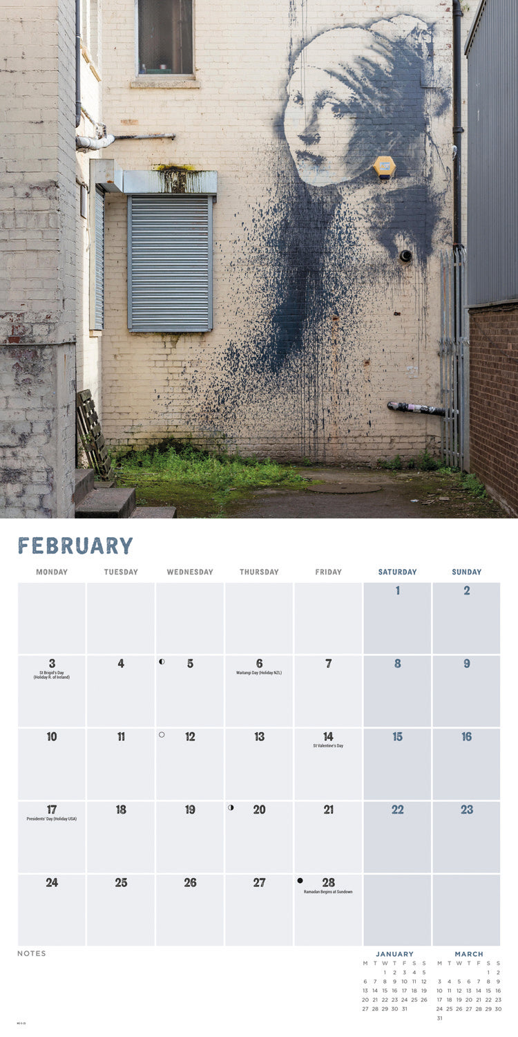 Banksy, If Graffiti Changed Anything (PFP) Wall Calendar 2025
