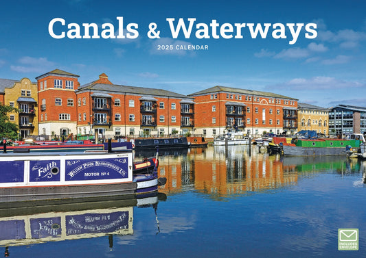 Canals & Waterways A4 Calendar  2025