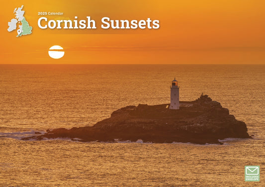 Cornish Sunsets A4 Calendar  2025