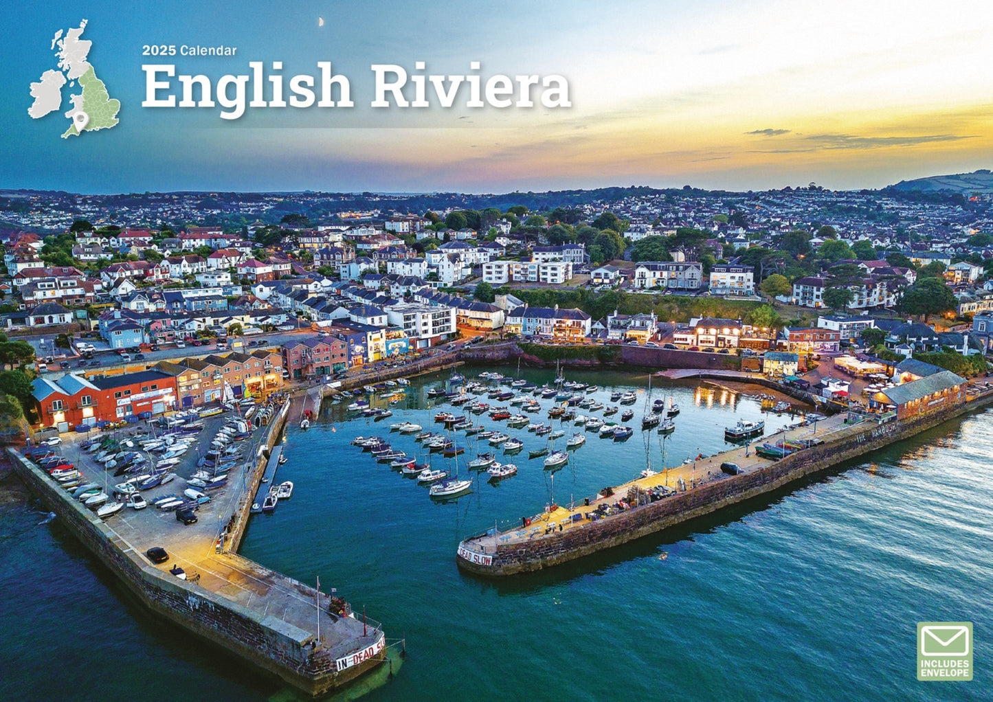 English Riviera A4 Calendar  2025