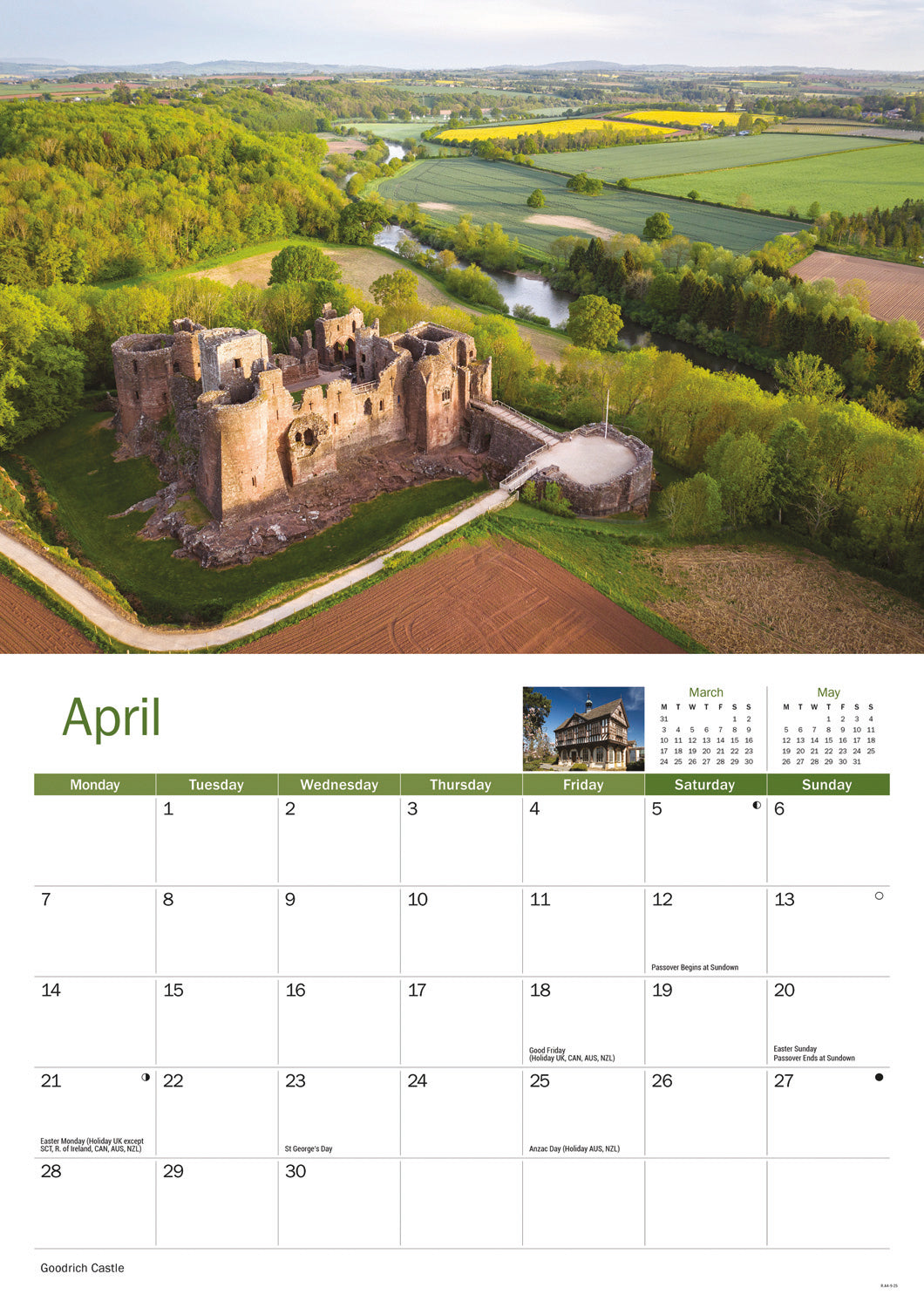 Herefordshire A4 Calendar  2025