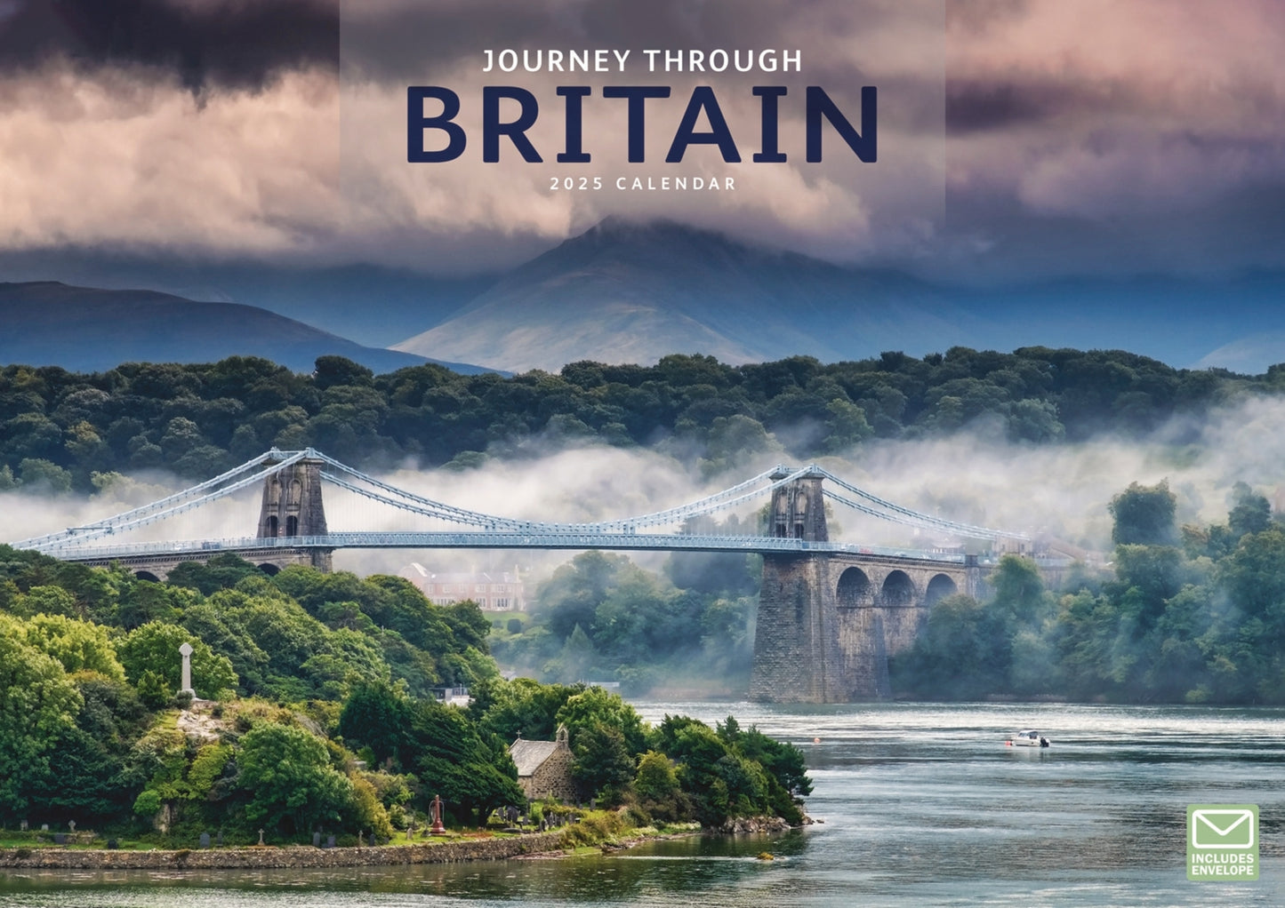 Journey Through Britain A4 Calendar  2025