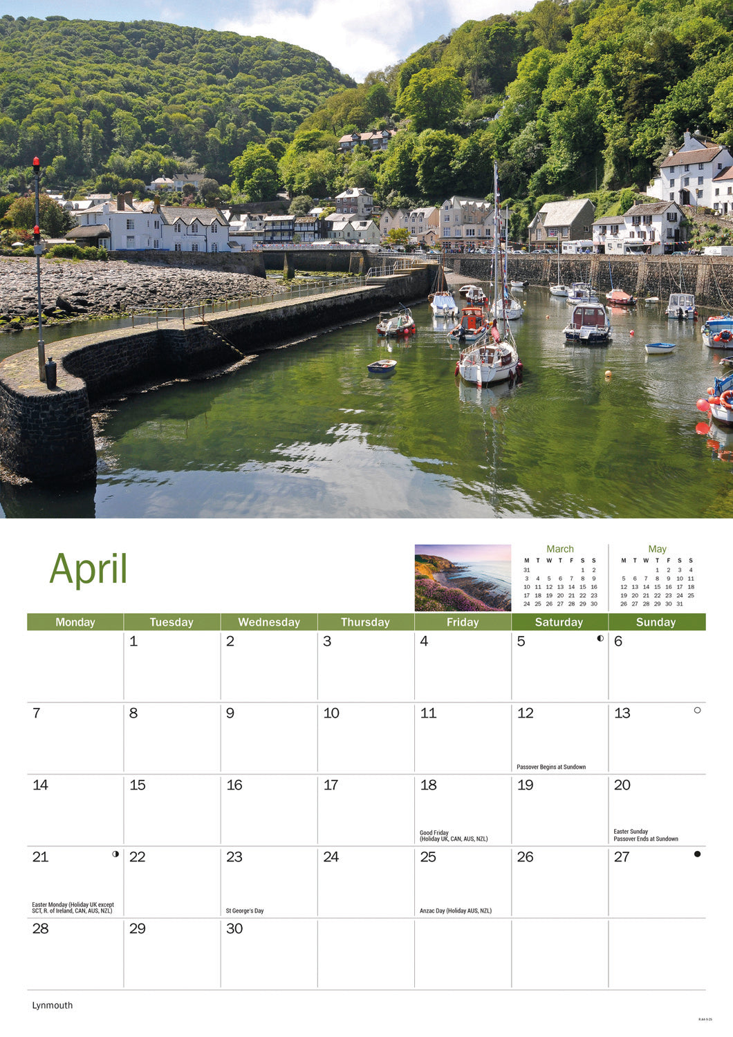 North Devon A4 Calendar  2025