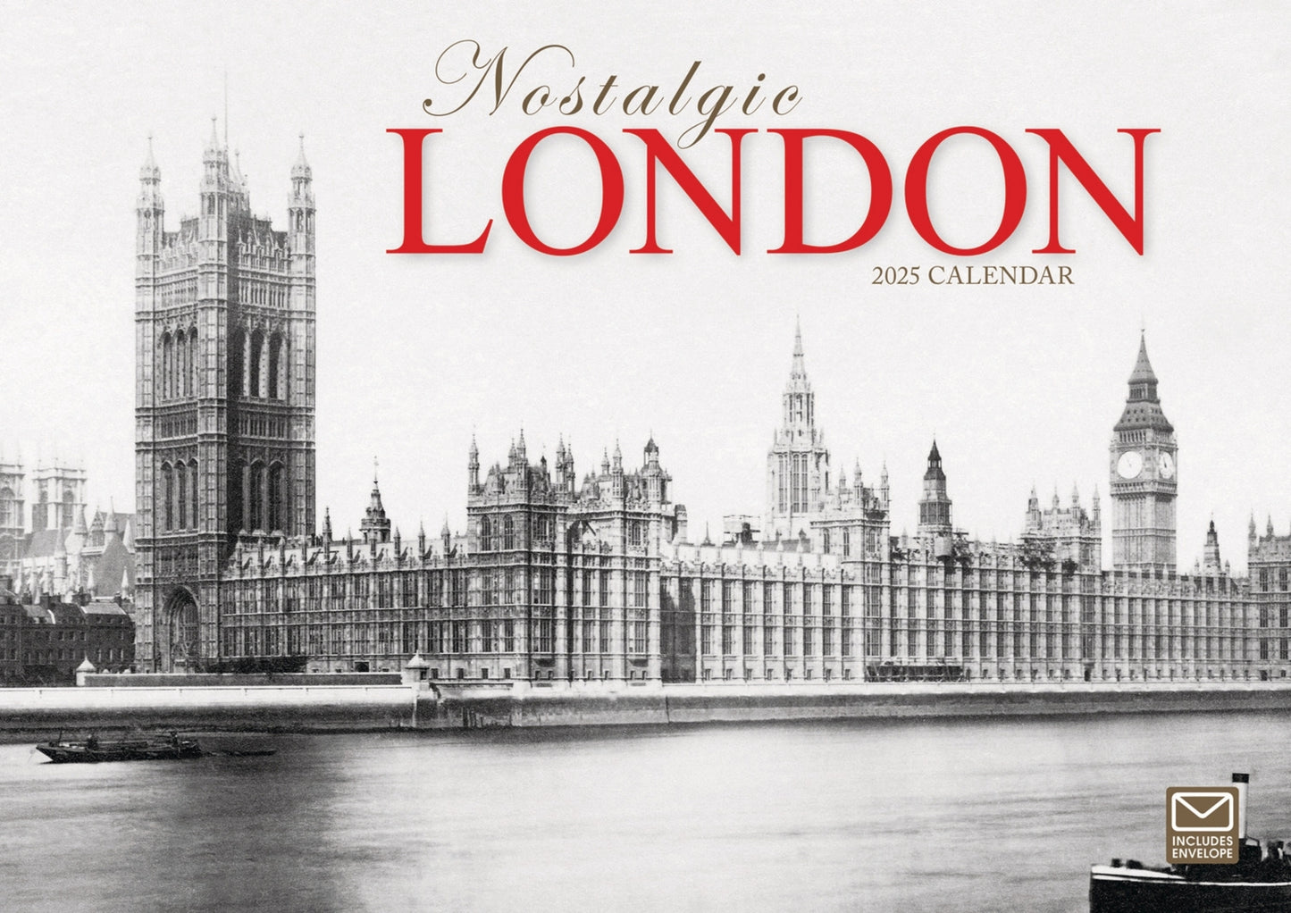 Nostalgic London A4 Calendar  2025