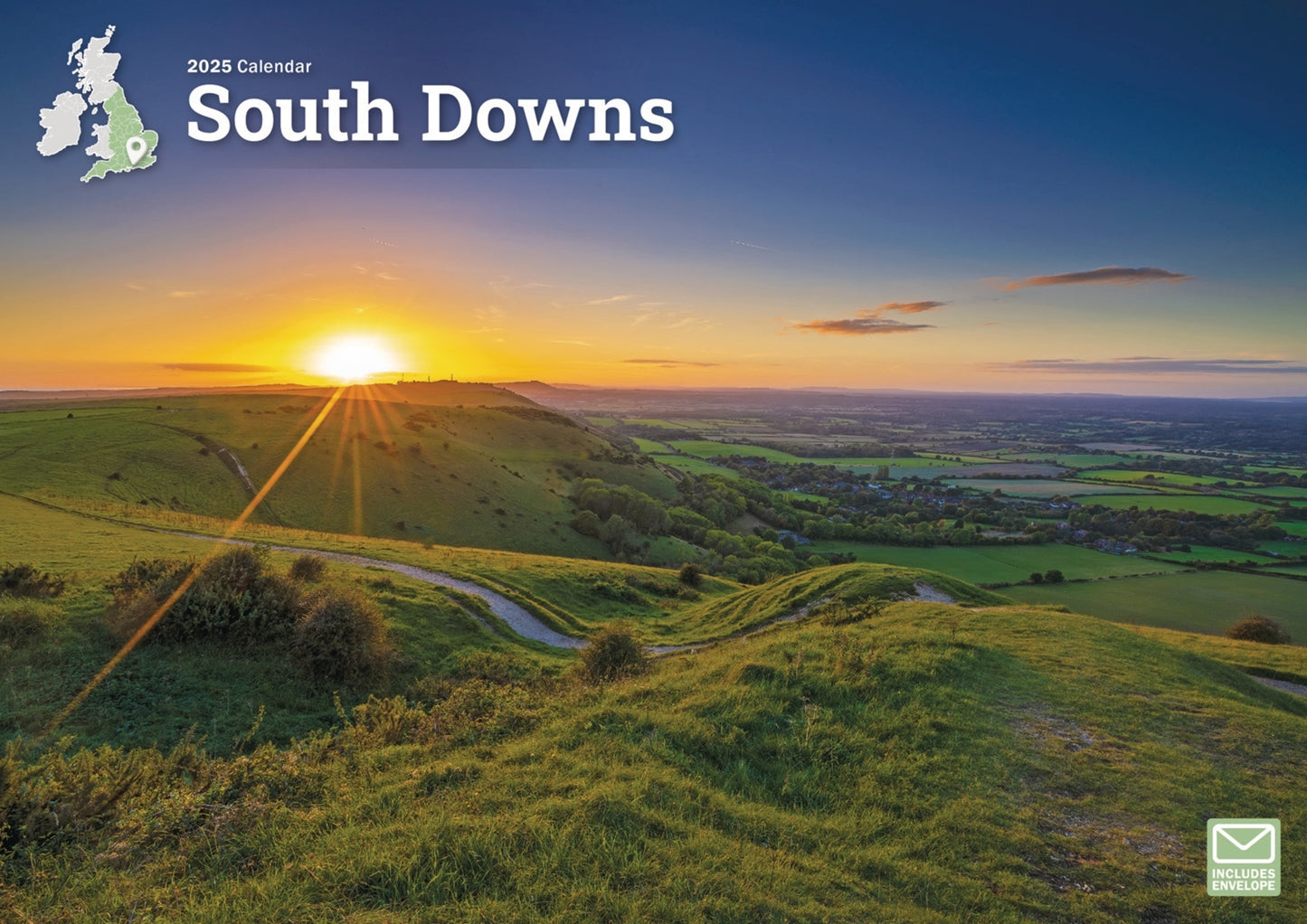 South Downs A4 Calendar  2025