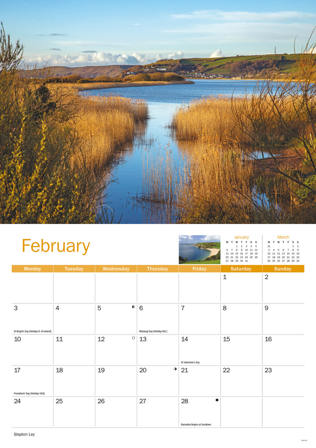 South Hams A4 Calendar  2025