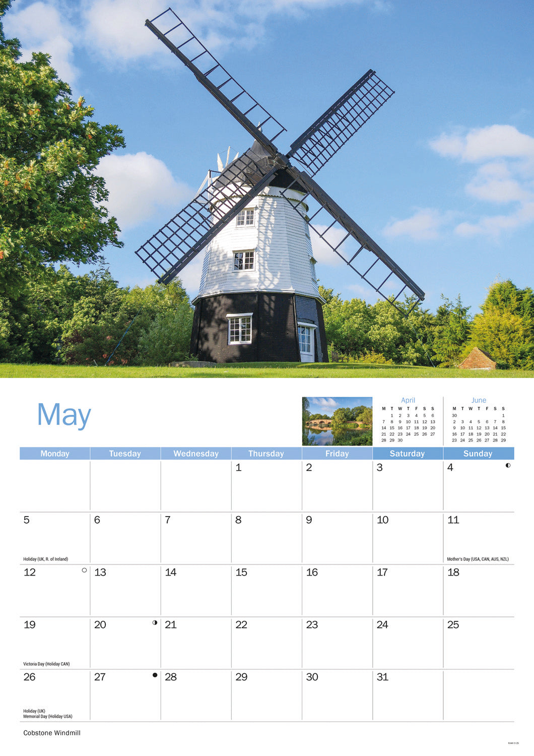 Thames & Chilterns A4 Calendar  2025