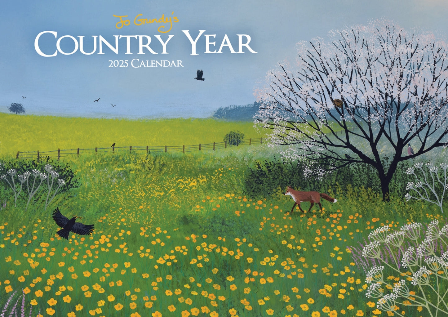 Jo Grundy Country Year A4 Calendar 2025