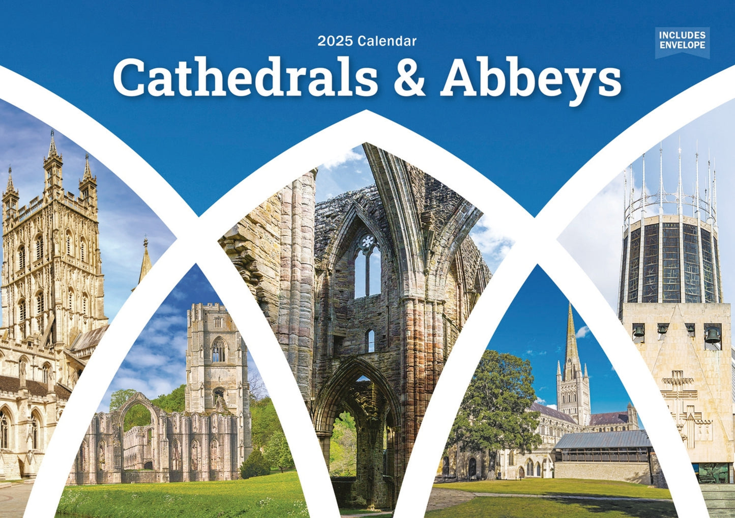 Cathedrals and Abbeys A5 Calendar 2025