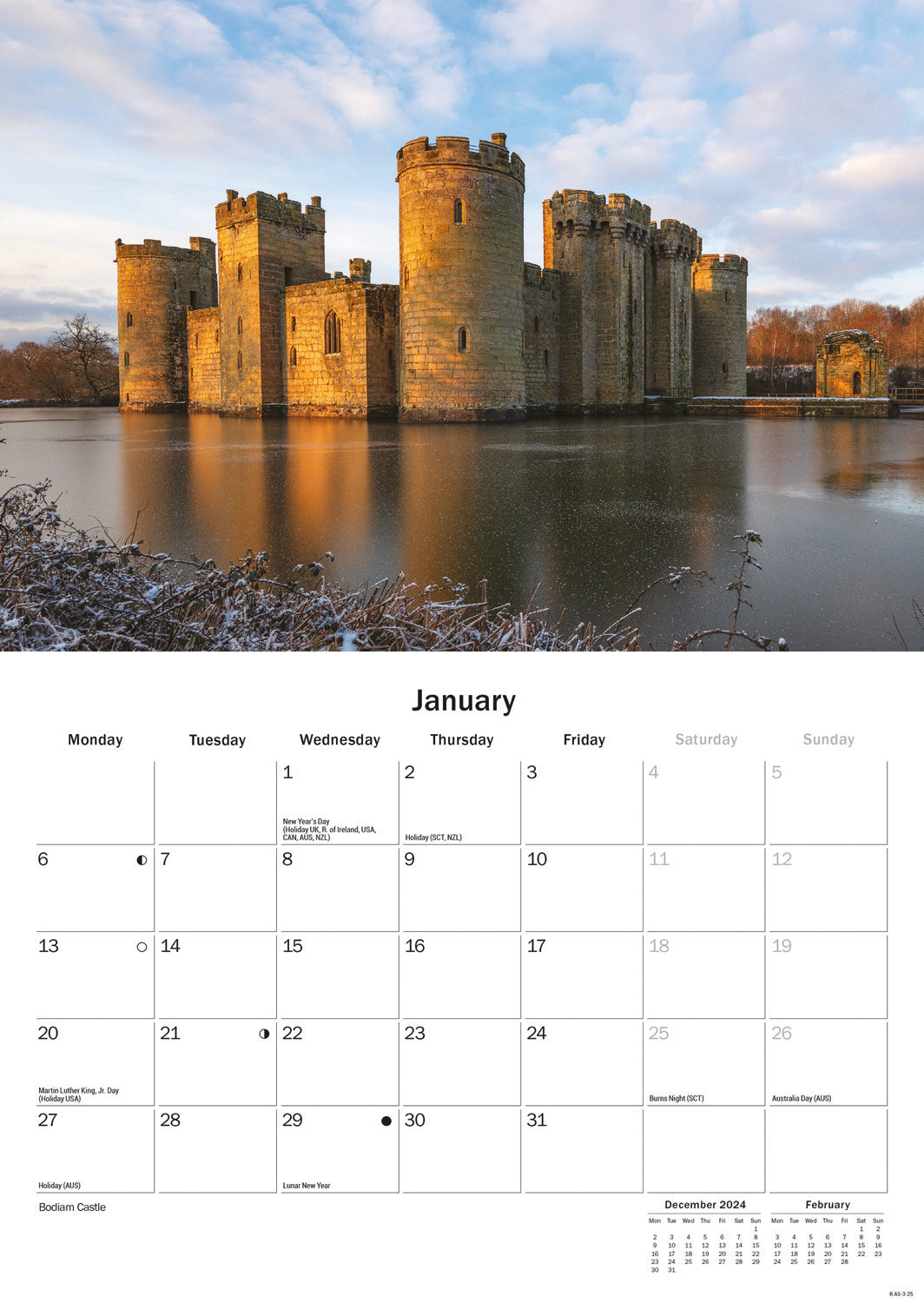 Sussex A5 Calendar 2025