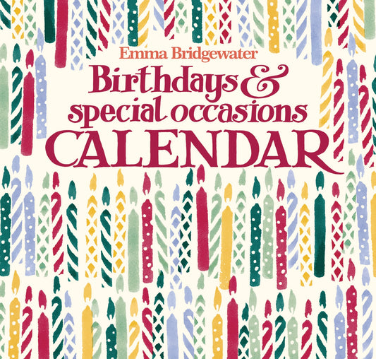Emma Bridgewater Birthday Candles Midi Calendar 2025