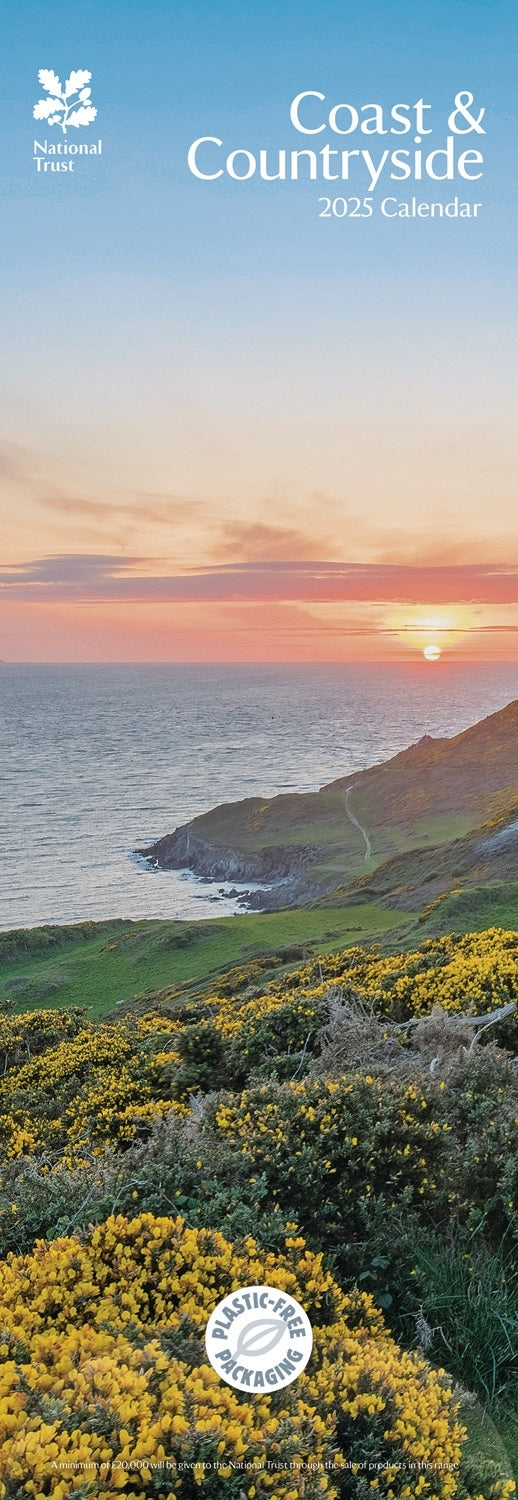 Coast & Countryside, National Trust (PFP) Slim Calendar 2025