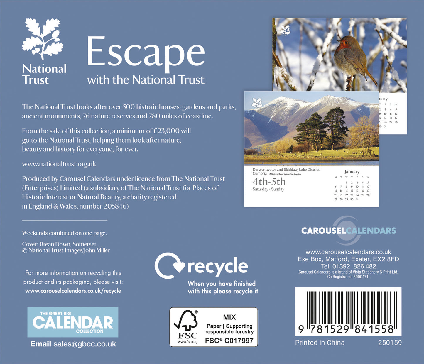 National Trust Escape Box Calendar 2025