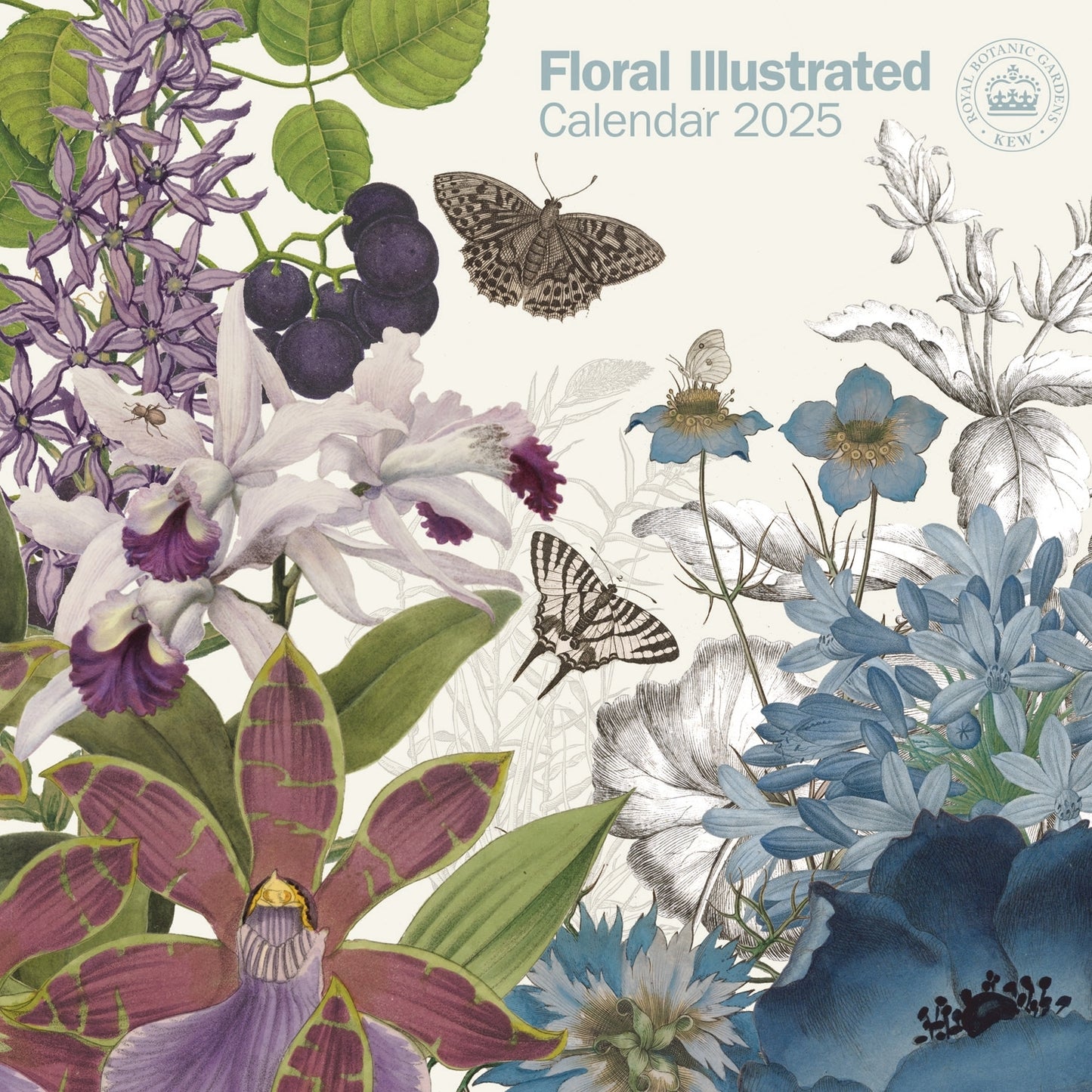 Royal Botanic Gardens Kew, Floral Illustrated (PFP) Wall Calendar 2025