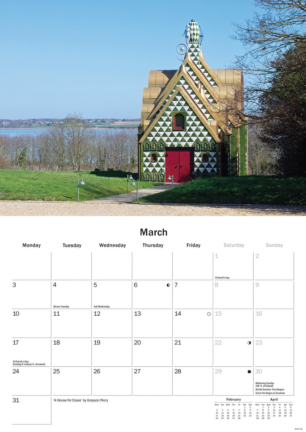 Essex A5 Calendar 2025