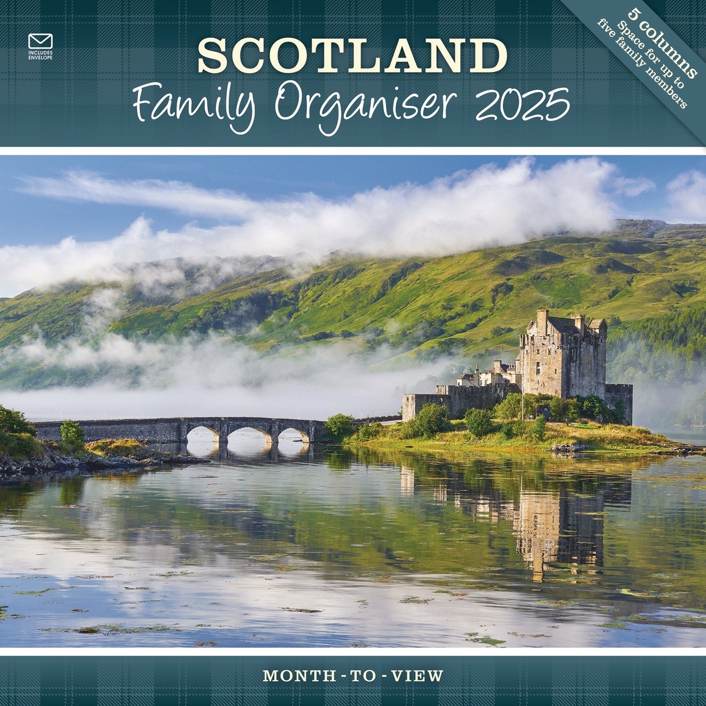 Scotland Family Organiser Planner Wall Calendar 2025