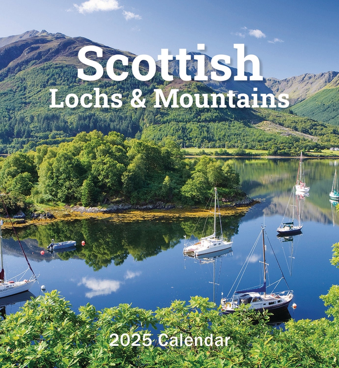 Scottish Lochs & Mountains Mini Desk Easel Calendar 2025