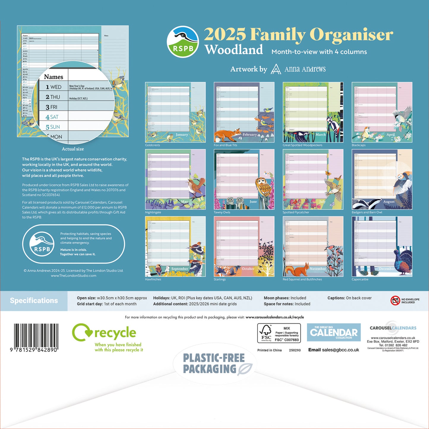 RSPB Household Planner 2025