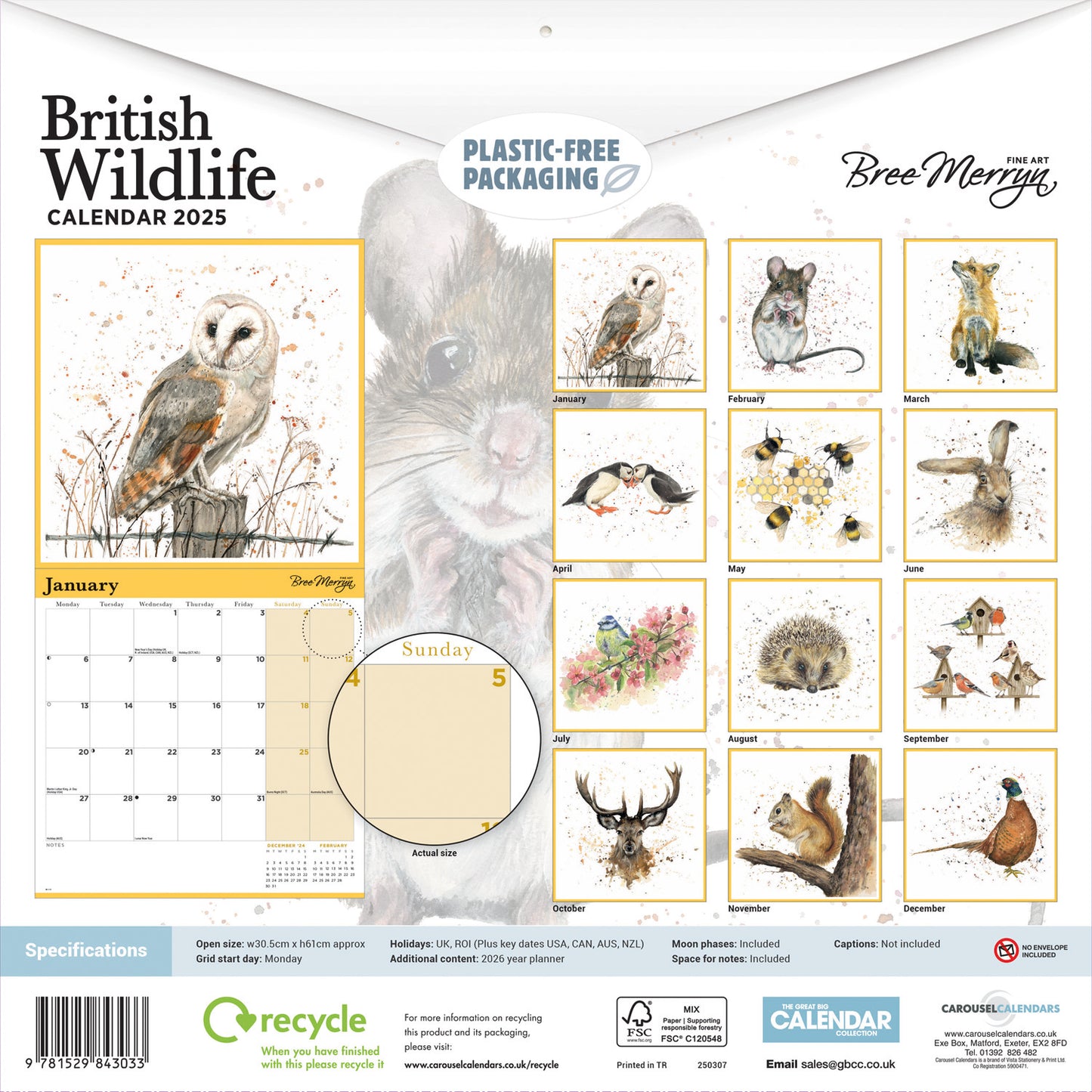 Bree Merryn (PFP) Wall Calendar 2025