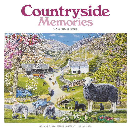Countryside Memories, Trevor Mitchell Wiro Wall Calendar 2025