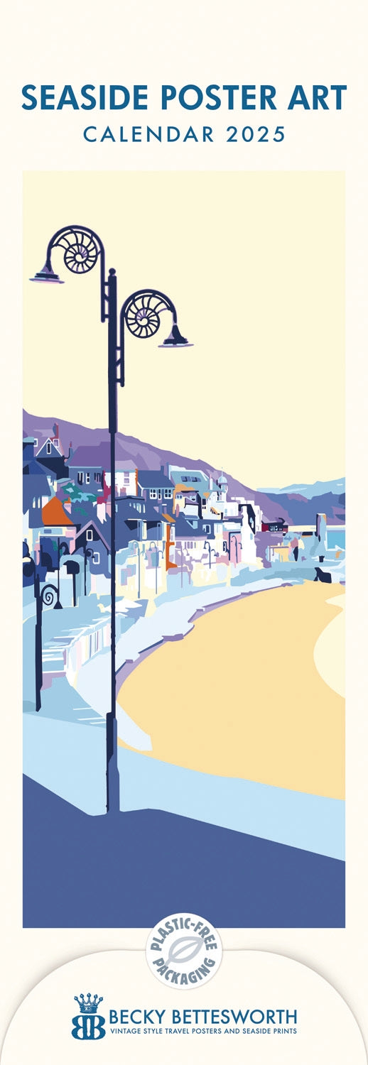 Seaside Poster Art, Becky Bettesworth (PFP) Slim Calendar 2025