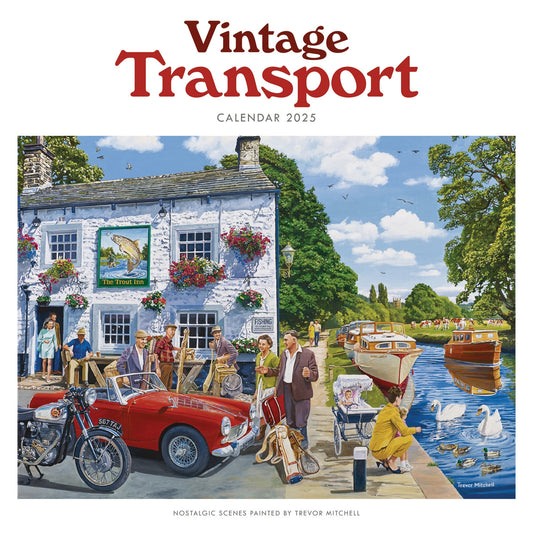 Vintage Transport, Trevor Mitchell Wiro Wall Calendar 2025