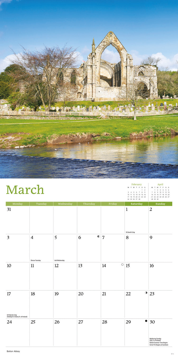 Yorkshire Dales National Park Wall Calendar 2025