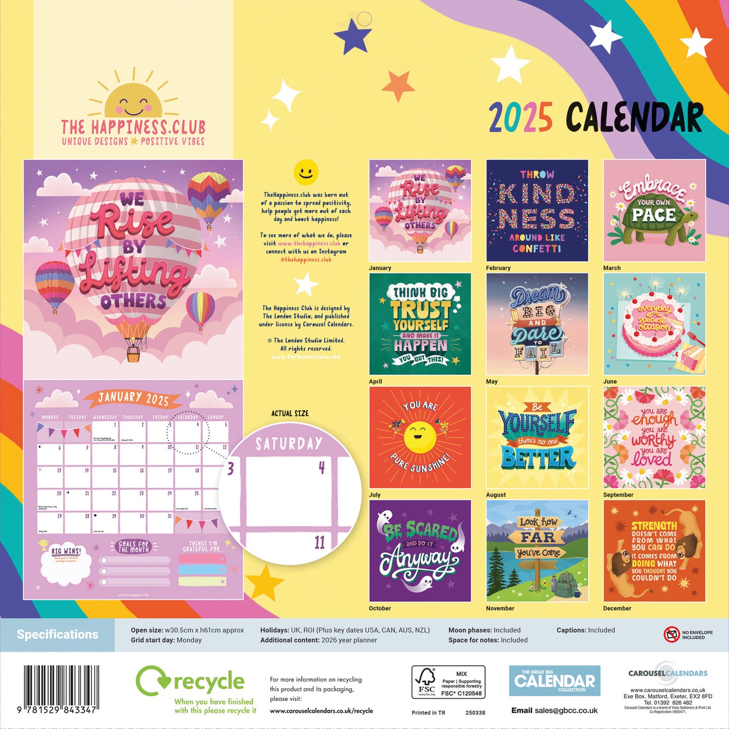 The Happiness Club (PFP) Wall Calendar 2025