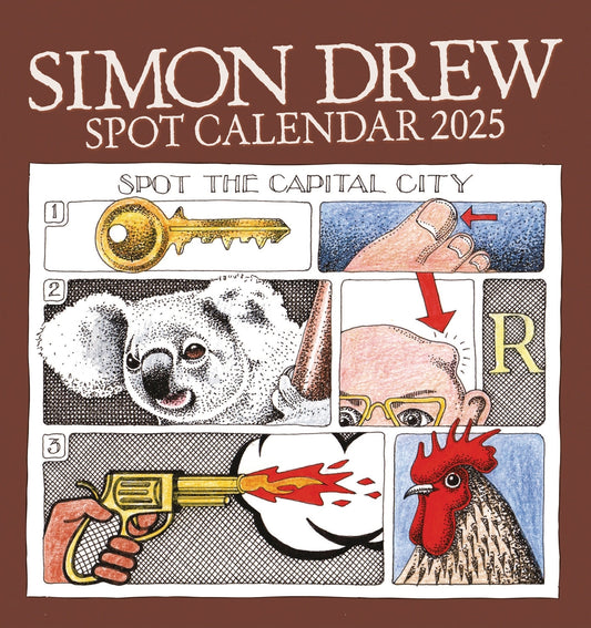 Simon Drew Desk Easel Calendar 2025