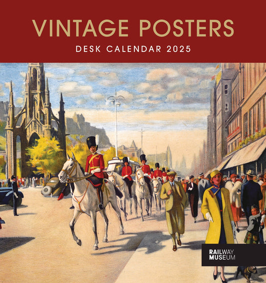 Vintage Posters, NRM Desk Easel Calendar 2025
