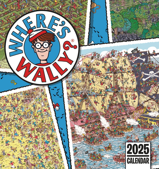 Wheres Wally Calendary Desk Easel Calendar 2025