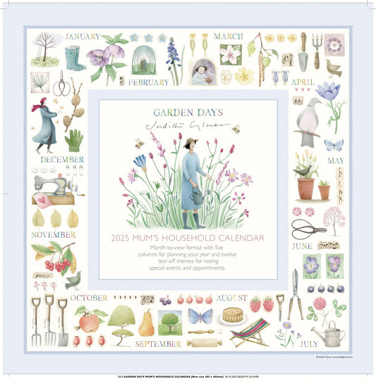 Garden Days Wall Calendar Planner 2025