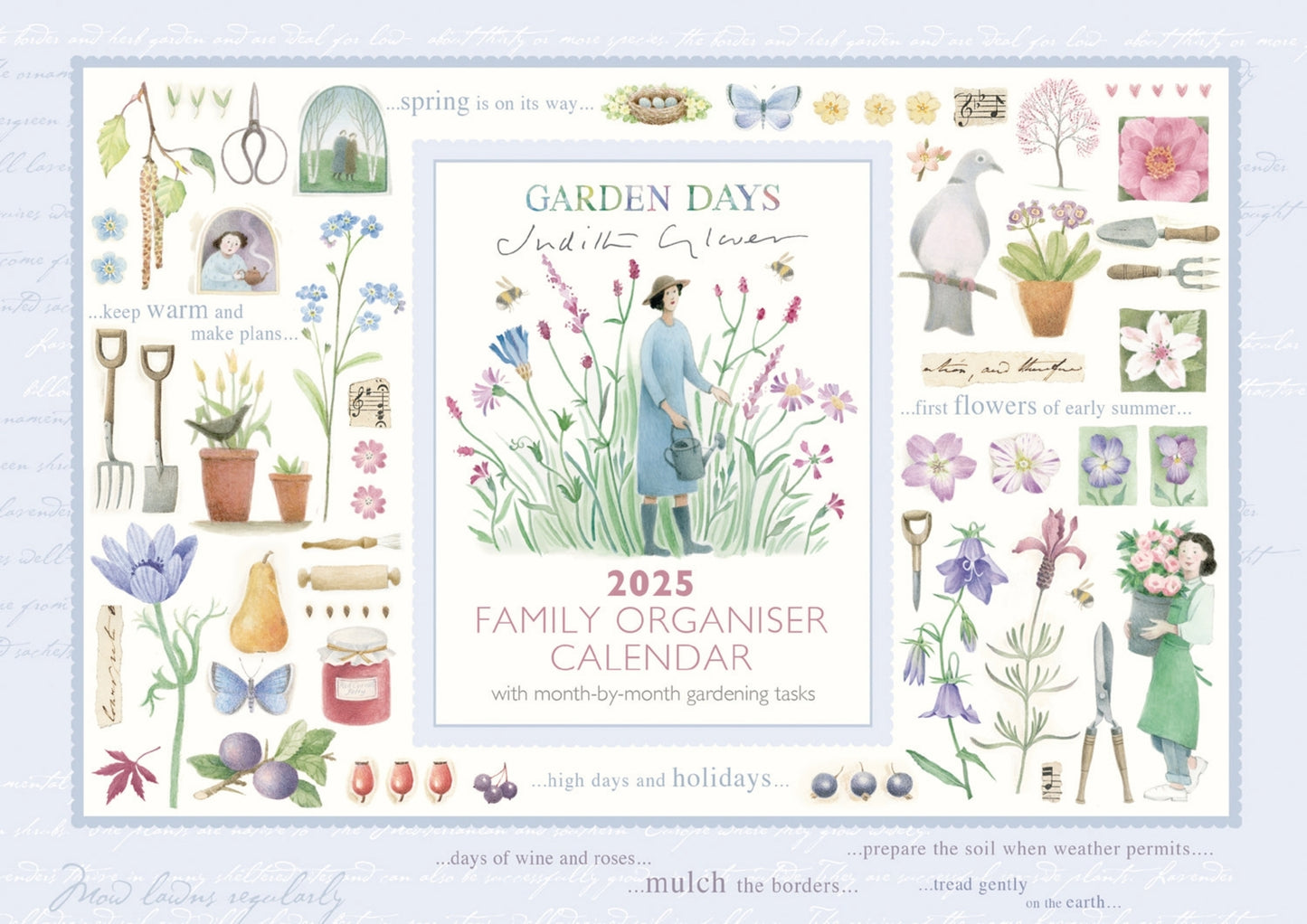 Garden Days WTV Planner A4 Calendar 2025