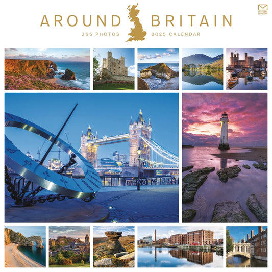 Around Britain Wall Calendar 2025