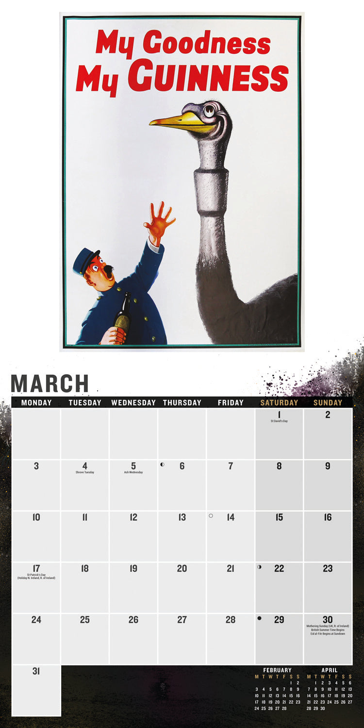 Guinness, Poster Art (PFP) Wall Calendar  2025