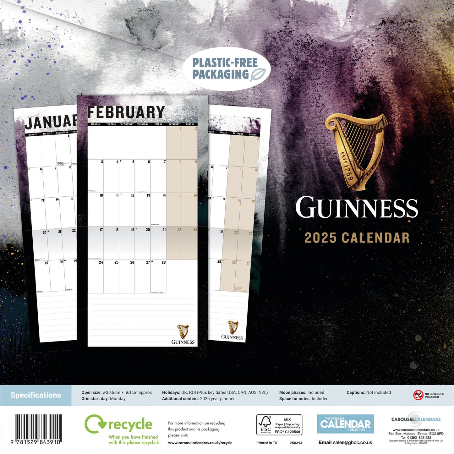 Guinness (PFP) Wall Calendar  2025