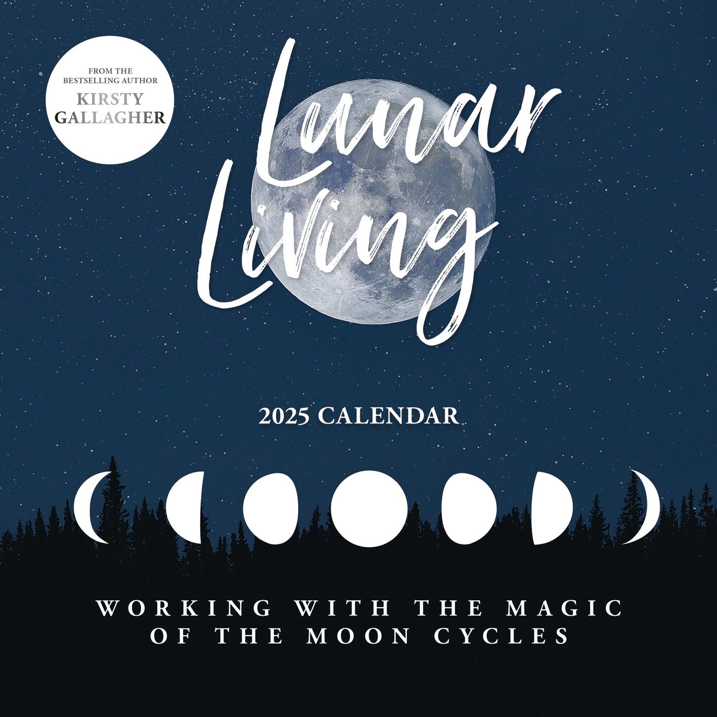 Lunar Living (PFP) Wall Calendar Sunday Start 2025