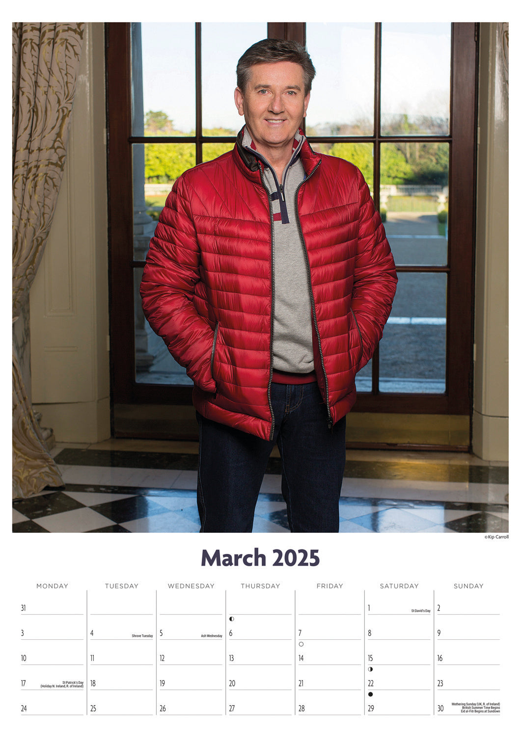 Daniel O Donnell A3 Calendar 2025