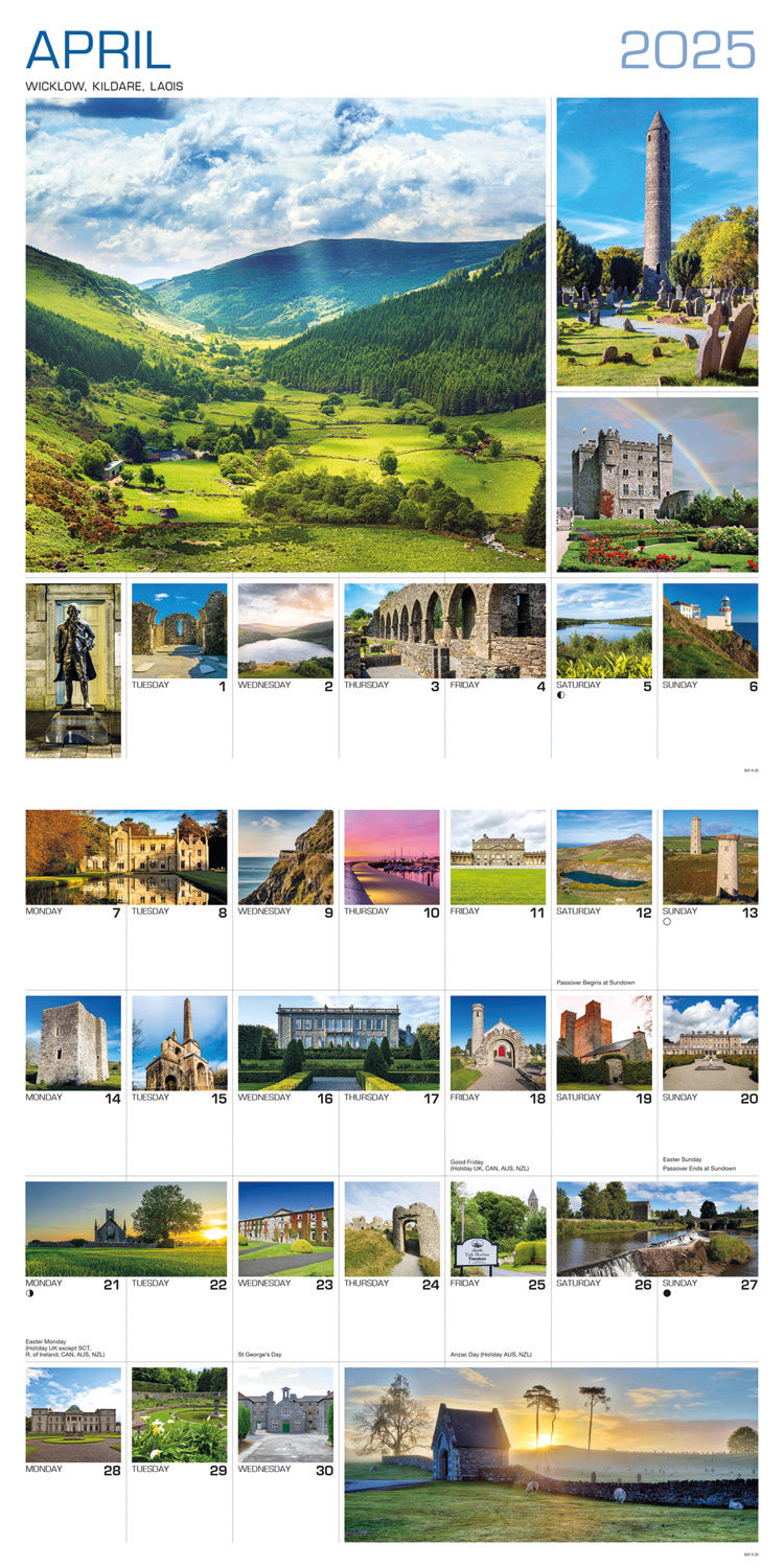 Around Ireland Wall Calendar 2025