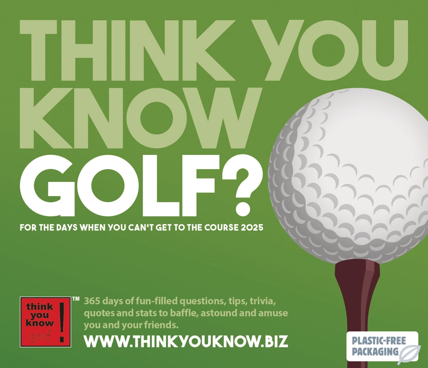 Think You Know Golf Box Calendar 2025