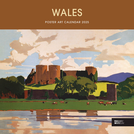 Wales Poster Art NRM Wiro Wall Calendar 2025