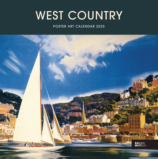 West Country Poster Art NRM Wiro Wall Calendar 2025