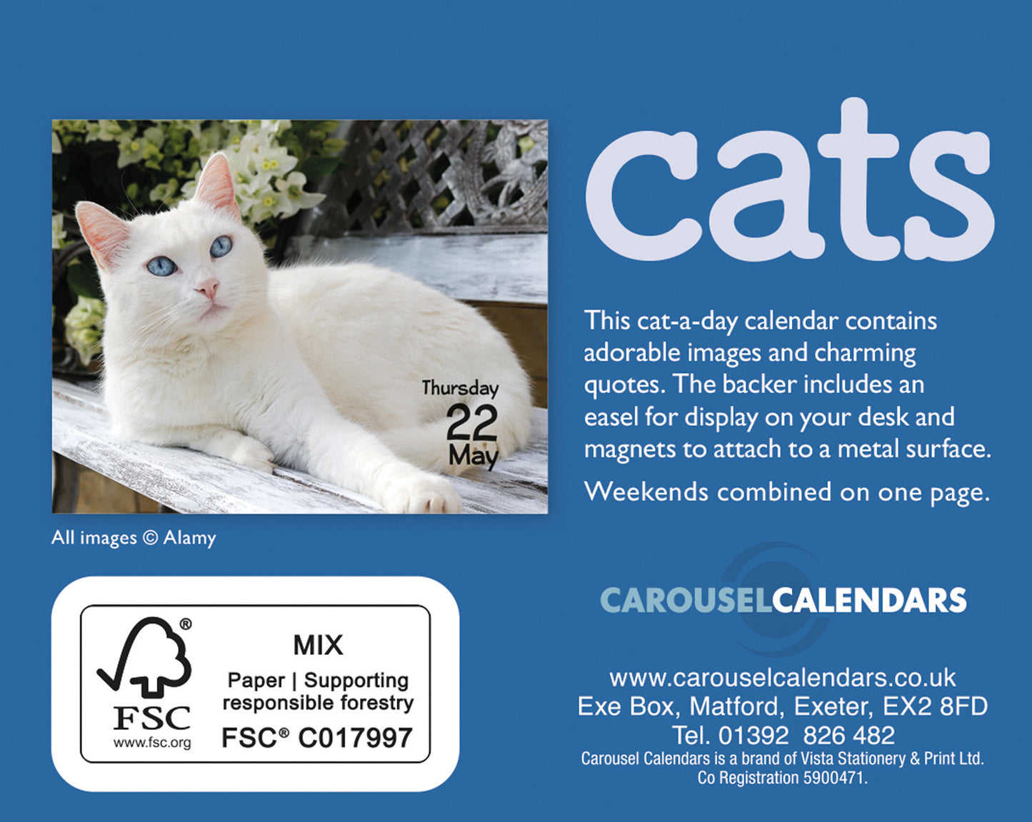 Cats Mini Box Calendar 2025