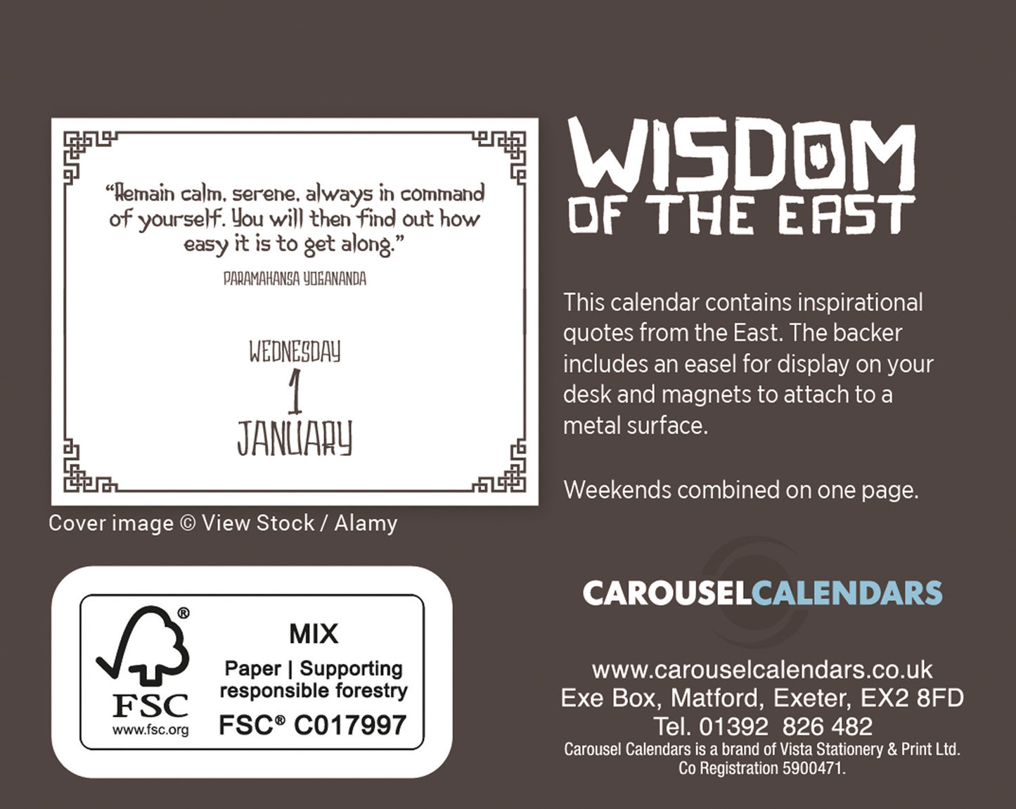 Wisdom of the East Mini Box Calendar 2025