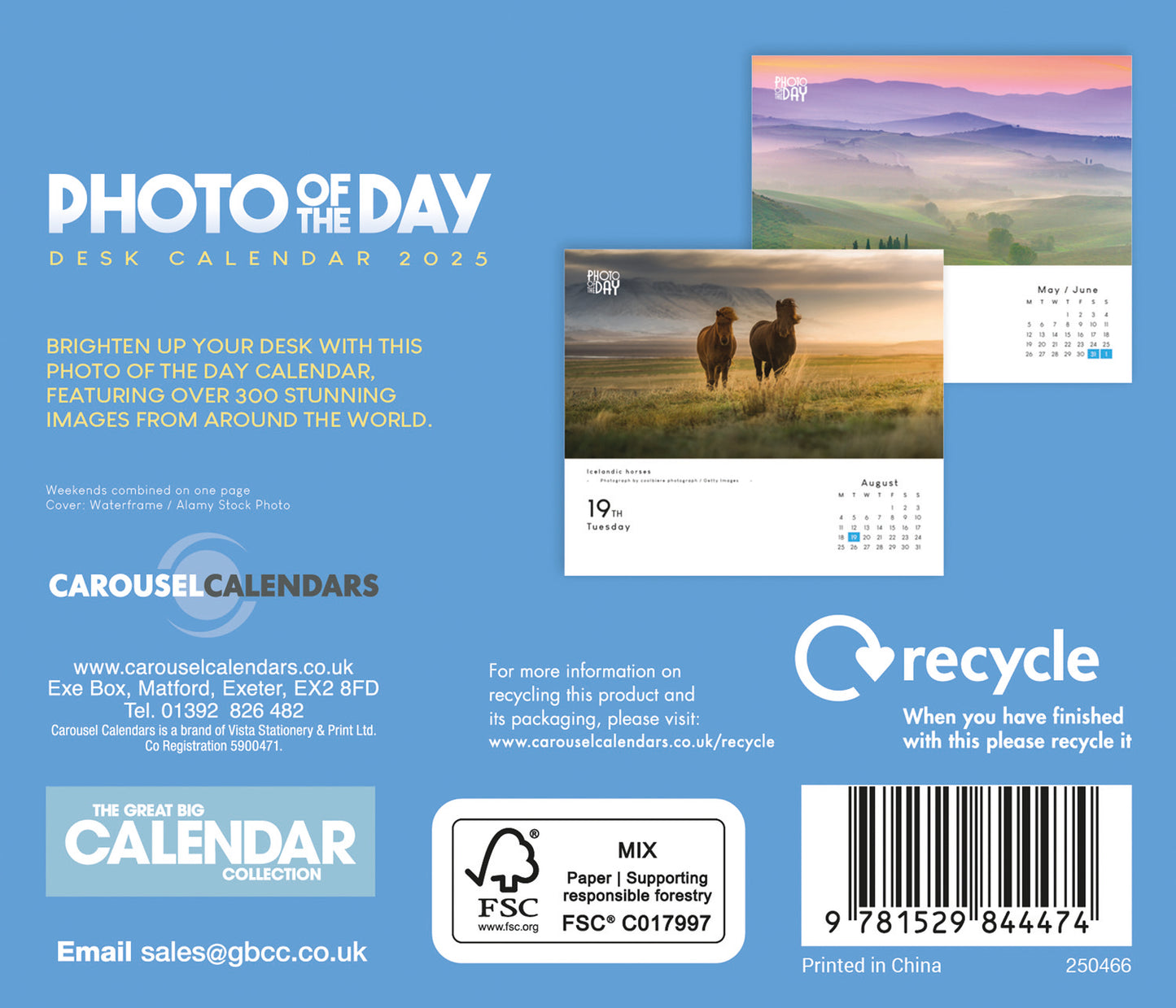 Photo of the Day Box Calendar 2025