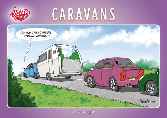 Caravans, Young At Heart A4 Calendar 2025