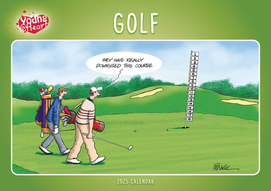 Golf, Young At Heart A4 Calendar 2025